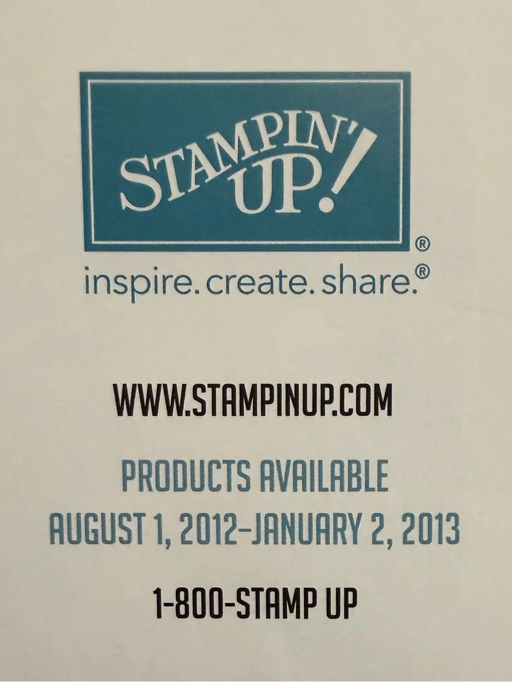 Set of 2 Stampin' Up! Idea Book & Catalogs 2011-2012 & Holiday Editions